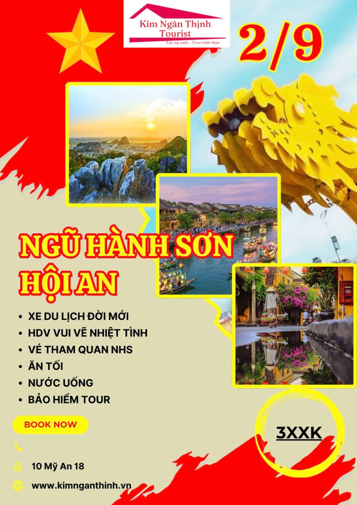 Ngũ Hành Sơn – Hội An  Lễ 2/9/2024